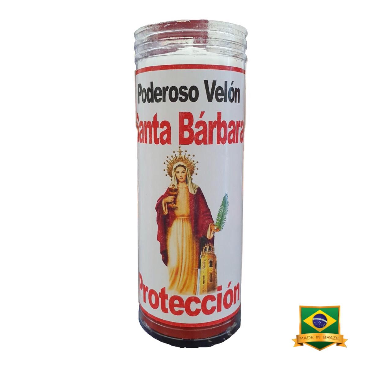 Velón con oración SANTA BARBARA